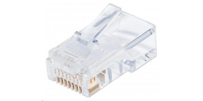 Intellinet konektor RJ45, Cat5e, UTP, 50µ, drát i lanko, 100 ks v nádobě