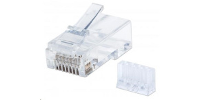 Intellinet konektor RJ45, Cat6, UTP, 15µ, drát, 90 ks v nádobě