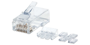 Intellinet konektor RJ45, Cat6A, UTP, 15µ, drát, 80 ks v nádobě