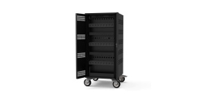 PORT nabíjecí skříňka pro 30 notebooků + 1 Rack U19", černá