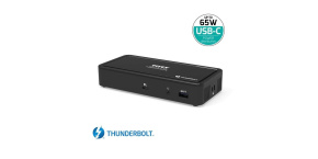 PORT dokovací stanice 9v1 THUNDERBOLT 2x 4K, 2x DP, RJ45, 3x USB-A, 2x USB-C, USB-C 65W, 3,5