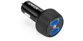 Anker PowerDrive Speed se dvěma Quick Charge 3.0 porty, barva černá