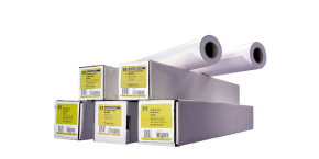 HP Bright White Inkjet Paper, 119 microns (4.7 mil) • 90 g/m2 (24 lbs) • 610 mm x 45.7 m , C6035A