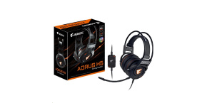 GIGABYTE sluchátka s mikrofonem headset AURUS H5, wired, RGB Lighting, USB/3.5mm