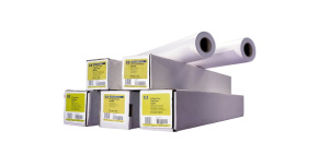 HP Universal Coated Paper, 124 microns (4.9 mil) • 90 g/m2 (24 lbs) • 1067 mm x 45.7 m, Q1406B