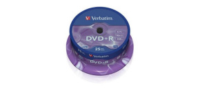 VERBATIM DVD+R(25-Pack)Spindle/General Retail/16x/4.7GB