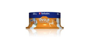 VERBATIM DVD-R(25-Pack)Spindle/Inkjet Printable/16x/4.7GB