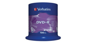 VERBATIM DVD+R(100-Pack)Spindle/General Retail/16x/4.7GB