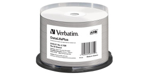 VERBATIM DVD-R(50-Pack)/Spindle/16X/4.7GB/DataLife Plus Wide Thermal Professional  No ID Brand