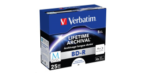 VERBATIM MDisc BD-R(5-pack)Jewel/4x/25GB