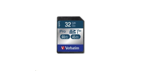 VERBATIM SDHC karta 32GB Pro, U3, V30