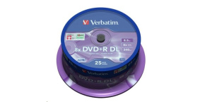 VERBATIM DVD+R(25-pack) Double layer/8x/8.5GB/spindle