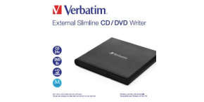 VERBATIM externí mechanika Slimline CD/DVD Writer USB - without NERO