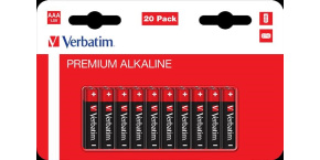 VERBATIM Alkalická Baterie AAA 20 Pack / LR03