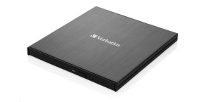 VERBATIM externí mechanika Ultra HD 4K Blu-ray External Slimline Writer (USB 3.1, USB-C) + zdarma 25GB médium +NERO