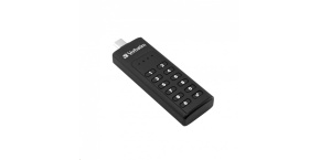 VERBATIM USB C 3.1 Drive 64 GB - Keypad Secure (R:160/W:140 MB/s) GDPR