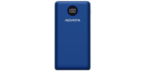 ADATA PowerBank P20000QCD - externí baterie pro mobil/tablet 20000mAh, 2,1A, modrá (74Wh)