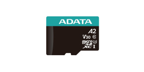 ADATA MicroSDXC karta 256GB Premier Pro UHS-I V30S (R:100/W:80 MB/s) + SD adaptér