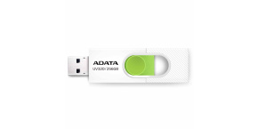 ADATA Flash Disk 256GB UV320, USB 3.2, bílo-zelená