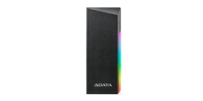 ADATA Externí box pro M.2 EC700G, USB-C 3.2 Gen 2, M.2 2230 / 2242 / 2280, RGB, černá