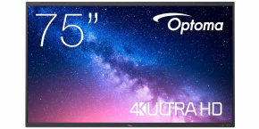 Optoma 5753RK IFPD 75" - interaktivní dotykový, 4K UHD, multidotyk 40prstu, Android 13,  8GB RAM / 64GB ROM