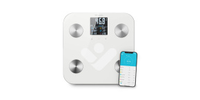 TrueLife FitScale W6 BT - Bioelektrická impedanční bluetooth váha - bílá