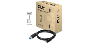 Club3D Kabel USB 3.1 typ C Gen2 na USB typ B (M/M), 1m