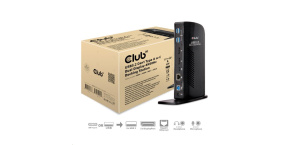 Club3D Dokovací stanice USB-A nebo USB-C Dual Display 4K60Hz (6x USB 3.0/2x DP/Ethernet/USB-B/2x audio)