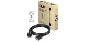 Club3D kabel DVI-D Dual Link (24+1), 3m, Bidirectional, 28 AWG