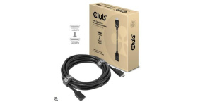 Club3D Kabel prodlužovací Rychlý HDMI 4K60HZ (M/F), 5m, černá, 26 AWG