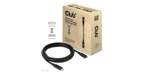 Club3D Prodlužovací kabel USB-C, 5Gbps 60W(20V/3A), 4K 60Hz (M/F), 2m