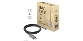 Club3D kabel USB-C na HDMI, 4K120Hz 8K60Hz HDR10 s DSC1.2, Aktivní kabel, M/M, 3m