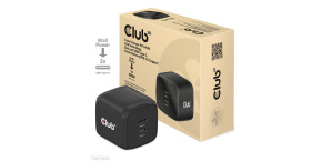 Club3D cestovní nabíječka PPS 45W GAN technologie, Dual port USB Type-C, Power Delivery(PD) 3.0 Support