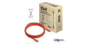 Club3D Kabel USB2 Type-C Bi-Directional USB-IF Certifikovaný 480Mb, PD 240W(48V/5A) EPR M/M 3m