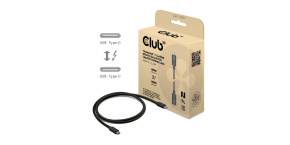 Club3D Kabel Thunderbolt 5, 80/120Gbps, Certifikovaný kabel, 1x 4K540Hz, 2x8K240Hz, PD 240W, 1m