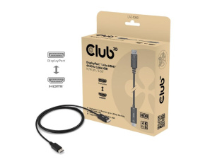 Club3D Adaptér aktivní DisplayPort 1.4 na HDMI HDR (M/M), 2m