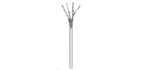 Intellinet Cat6A SFTP kabel, drát 305m, 23AWG, LSOH, šedý