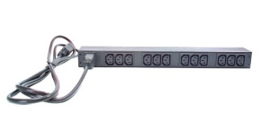 APC Rack PDU, Basic, 1U, 16A, 208&230V, (12)C13, IEC-320 C20 2.5m