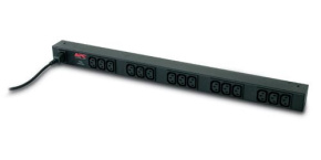 APC Rack PDU, Basic, ZeroU, 10A, 230V, (15)C13, IEC-320 C14 1.9m