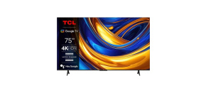 TCL P655 75" TV, 4K Ultra HD, LED, Google TV, HDR, Bluetooth, WiFi, Dolby Audio, Chromecast