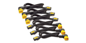 APC Power Cord Kit (6 ks), Locking, C19 to C20, (90°), 0.6m