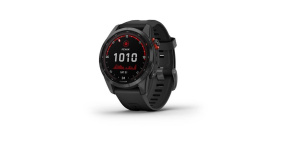 Garmin fenix 7s Solar, Gray/ Black Silicone Band, EU