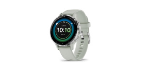 Garmin Venu® 3S, Silver/Sage grey, Silicone band