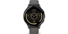 Garmin Venu® 3S, Slate/Gray, Silicone band