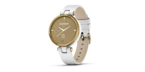 Garmin hodinky Lily® – Classic Edition, Luneta v barvě Light Gold, tělo White, řemínek z italské kůže, EU