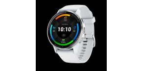 Garmin Venu® 3, Silver/White, Silicone band