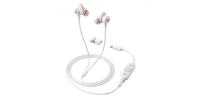 Logitech sluchátka Zone wired Earbuds, drátové, růžová