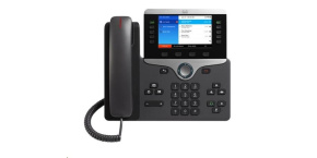 Cisco CP-8861-3PCC-K9=, VoIP telefon, 10line, 2x10/100/1000, 5" displej, Wi-Fi, Bluetooth, 2xUSB, PoE