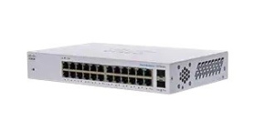 Cisco switch CBS110-24T (24xGbE, 2xGbE/SFP combo,fanless)