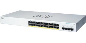 Cisco switch CBS220-24FP-4G (24xGbE,4xSFP,24xPoE+,382W)